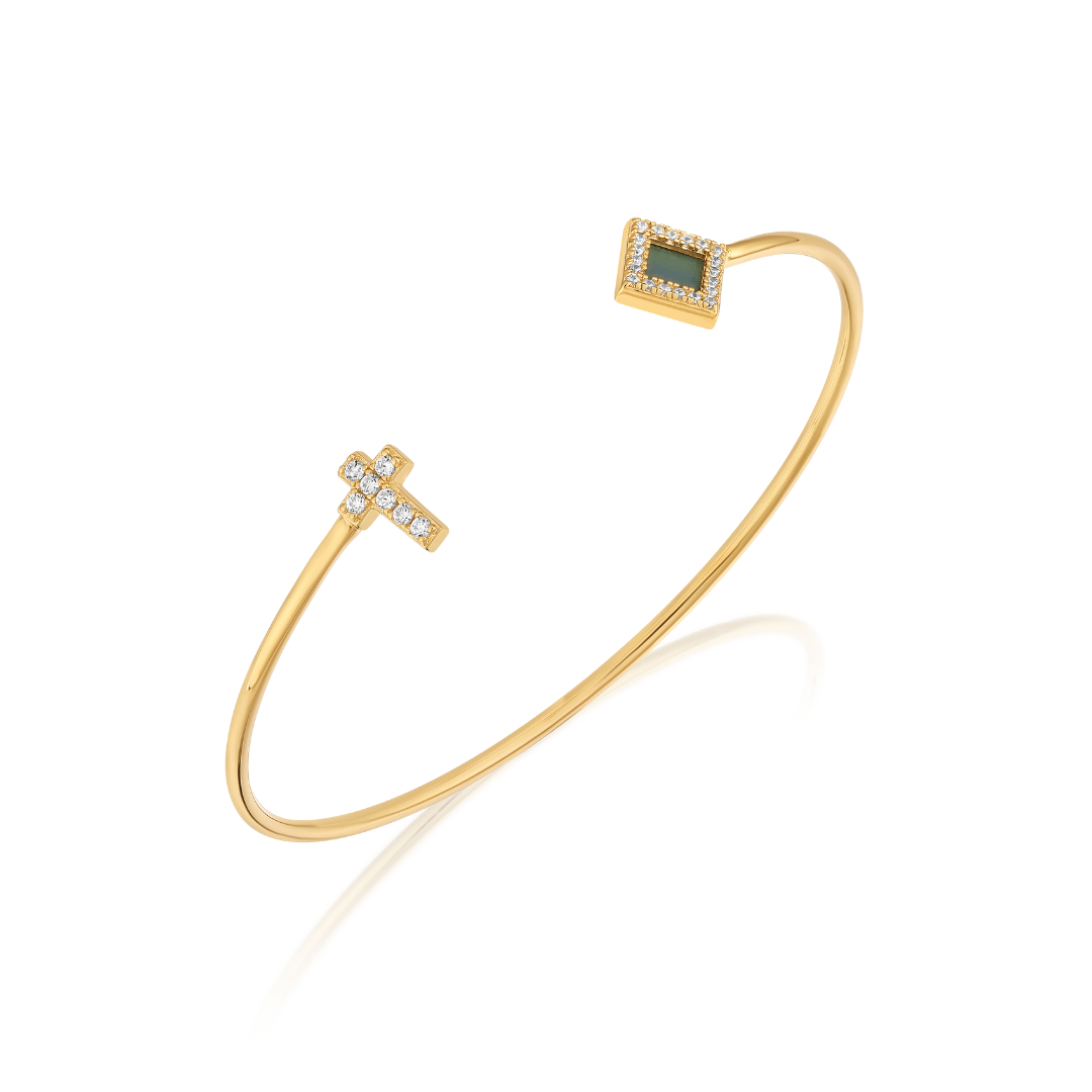 The Cross Bangle – TANAOR Jewelry US