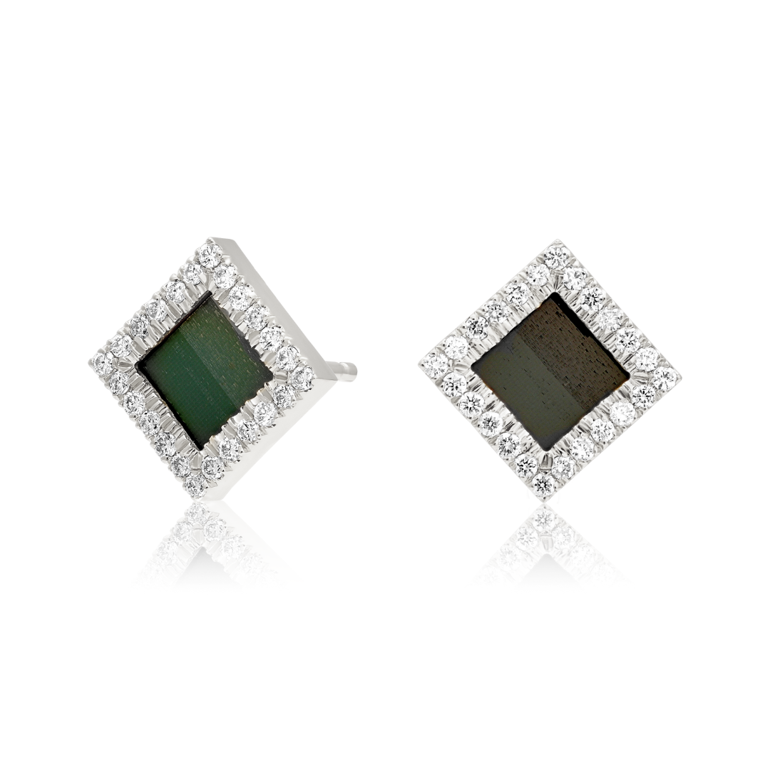 14k Solid Gold Shiny Tanaor Earrings