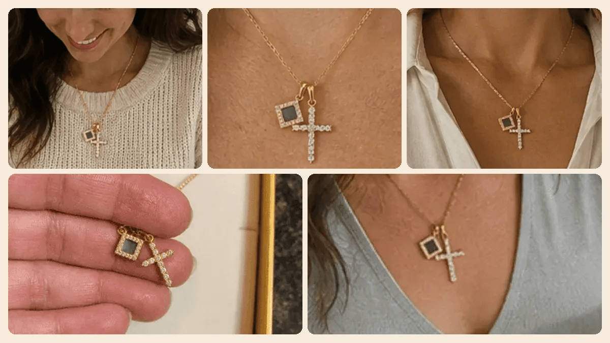 14K Gold Sacred Cross Necklace - Trusted by 112,000+ Christians