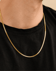 Solid Gold Cuban Necklace- 3mm