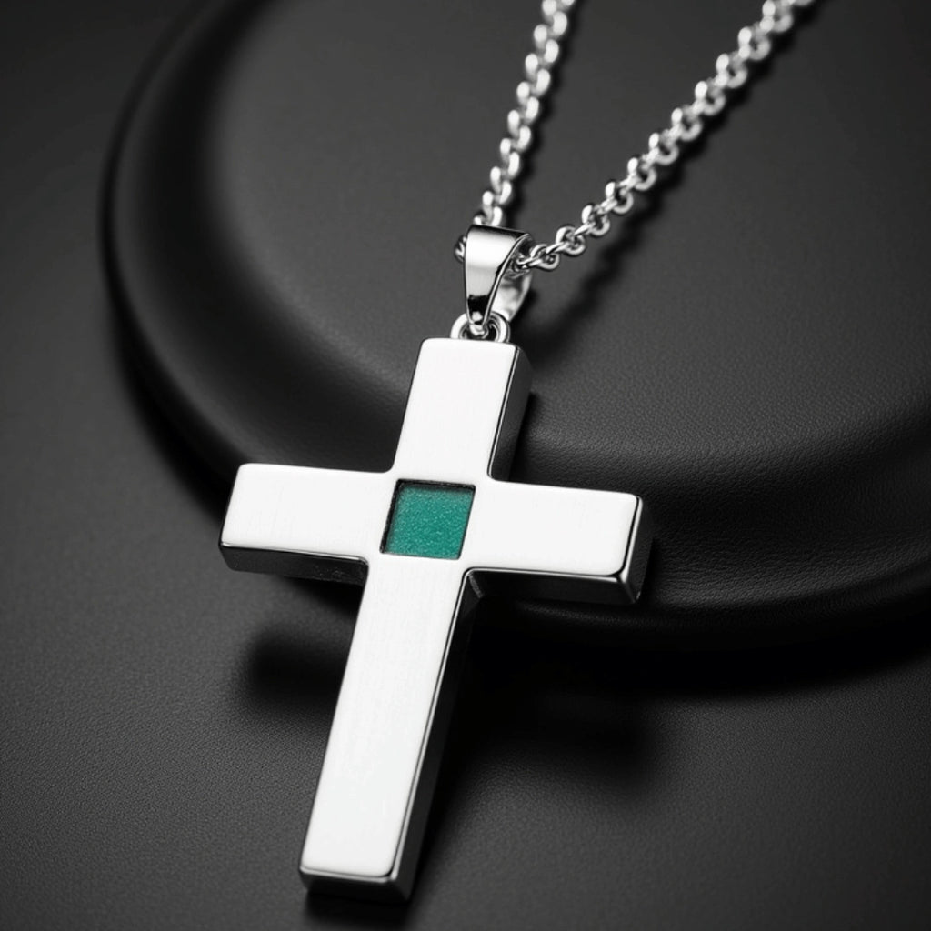 14k Solid Gold Cross Necklace