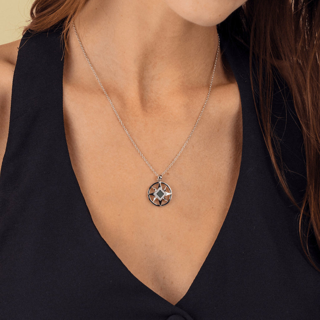 14k Solid Gold Sun Necklace