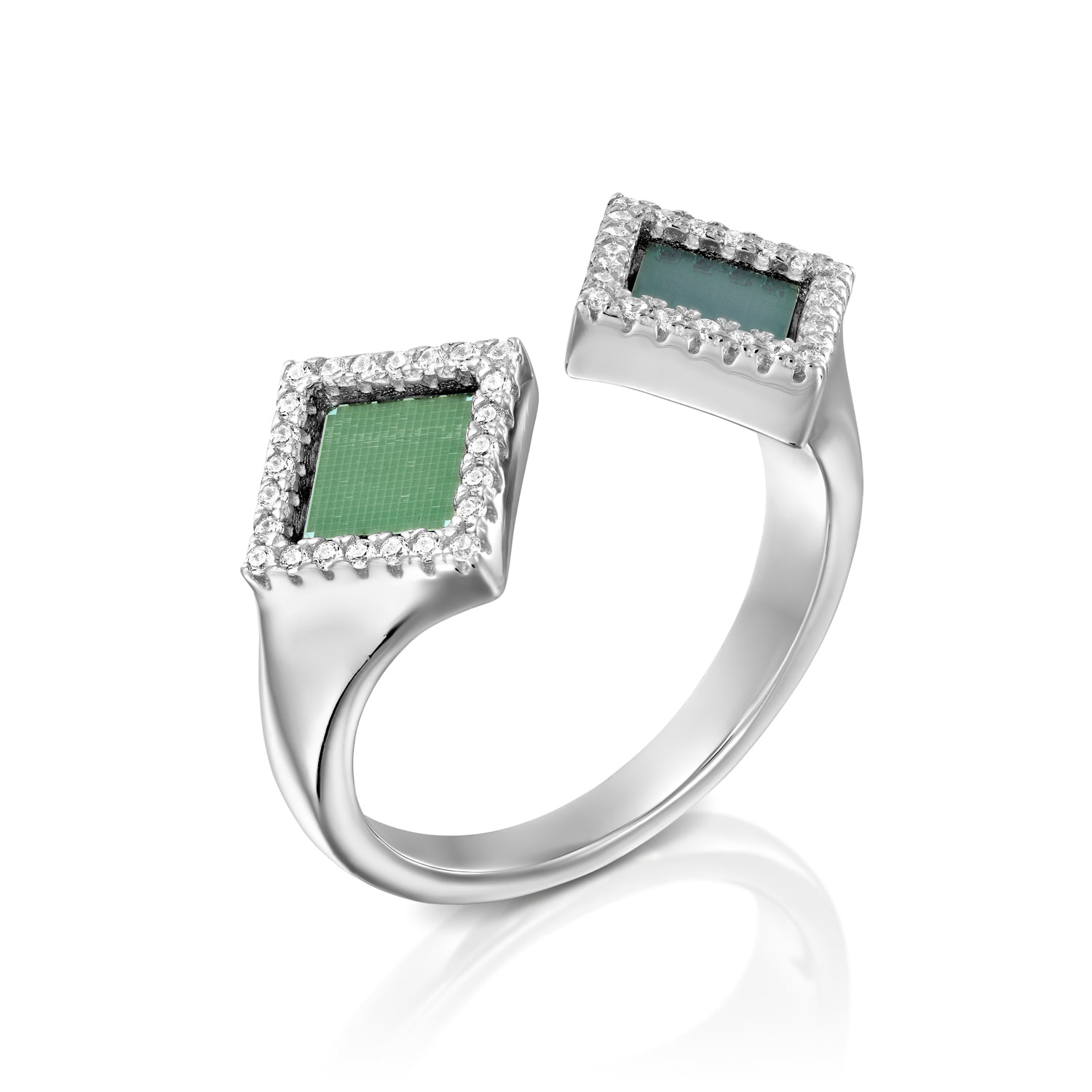 14k Solid Gold Reflection Ring