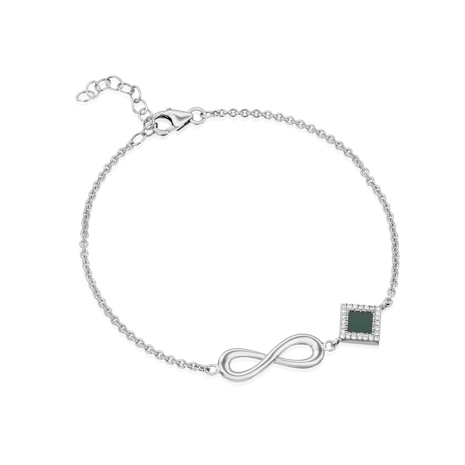 14k Solid Gold Infinity Bracelet