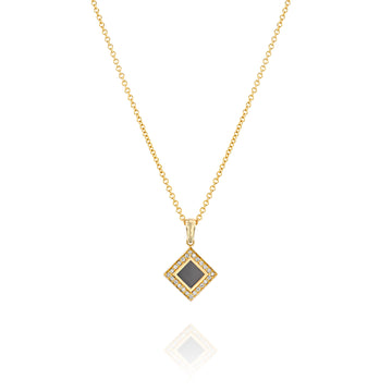 14k Solid Gold Radiant Necklace