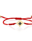 Solid Gold 14K Red String Bracelet