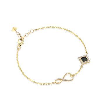 Solid Gold Eternal Love Bracelet