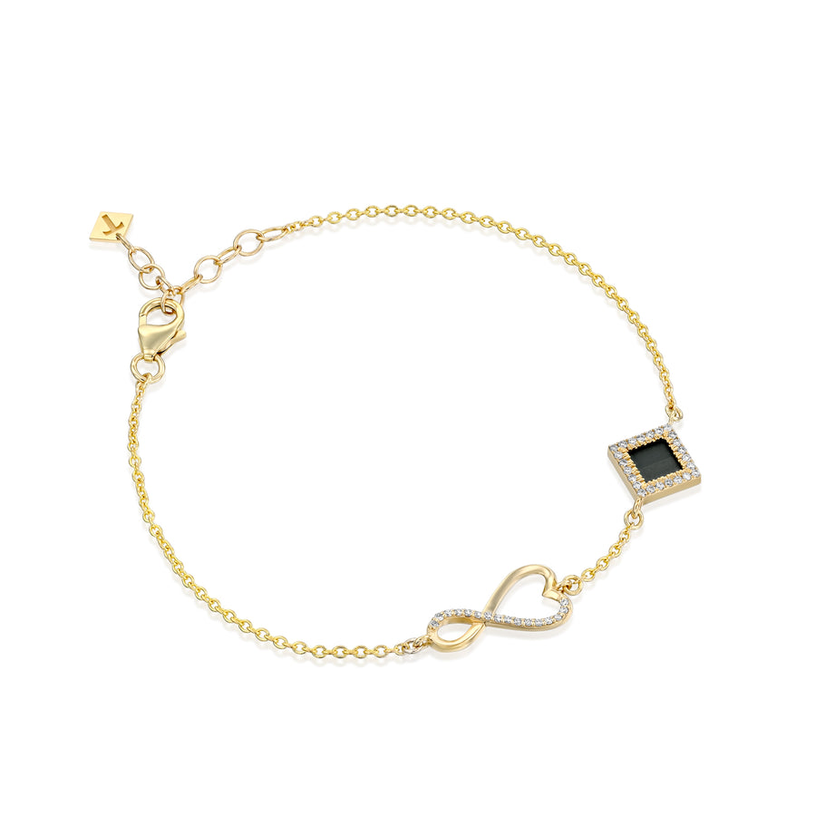 Solid Gold Eternal Love Bracelet