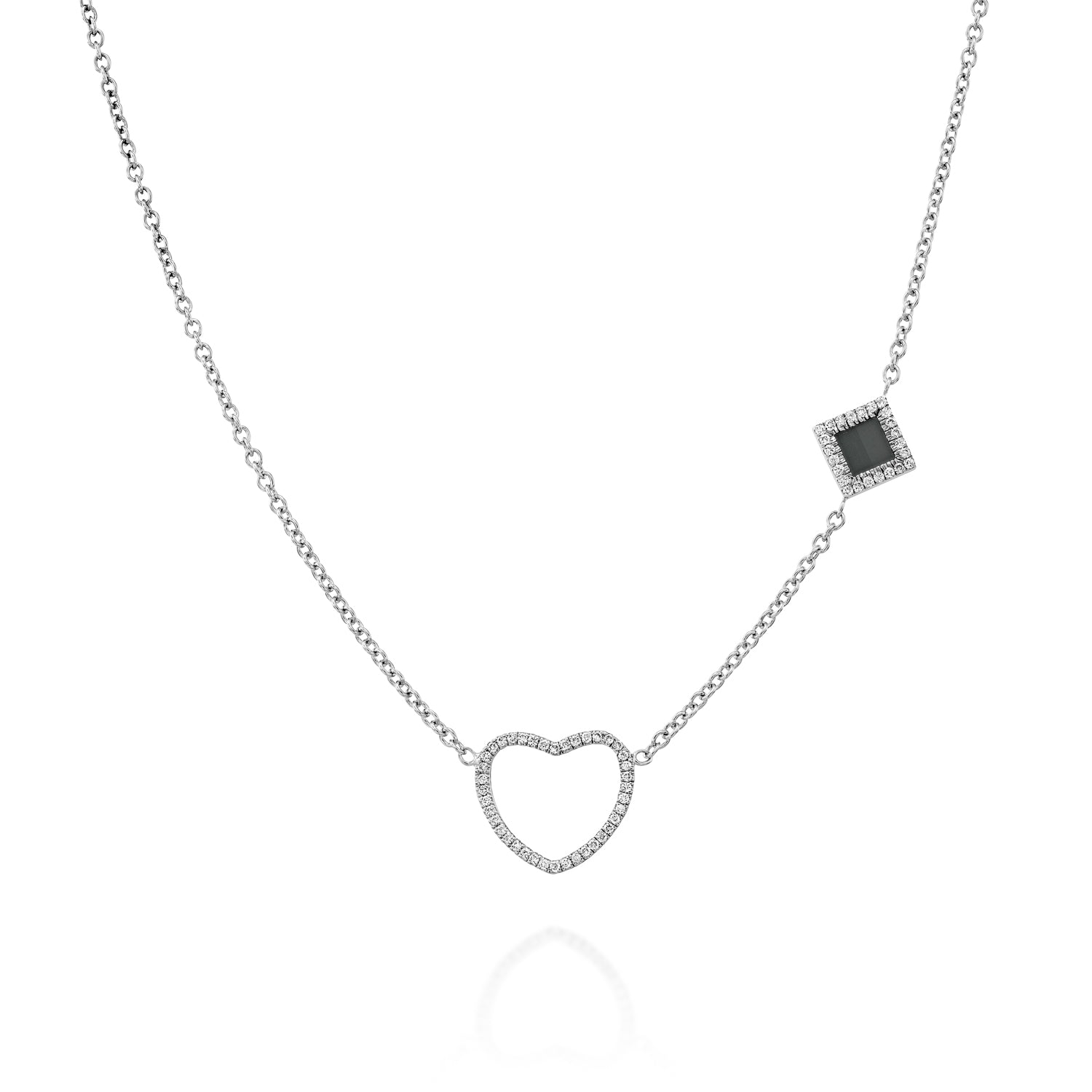 14k Solid Gold Shiny Love Necklace