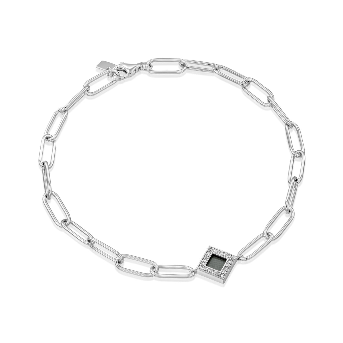 Solid Gold Paper Clip Bracelet TANAOR Jewelry US