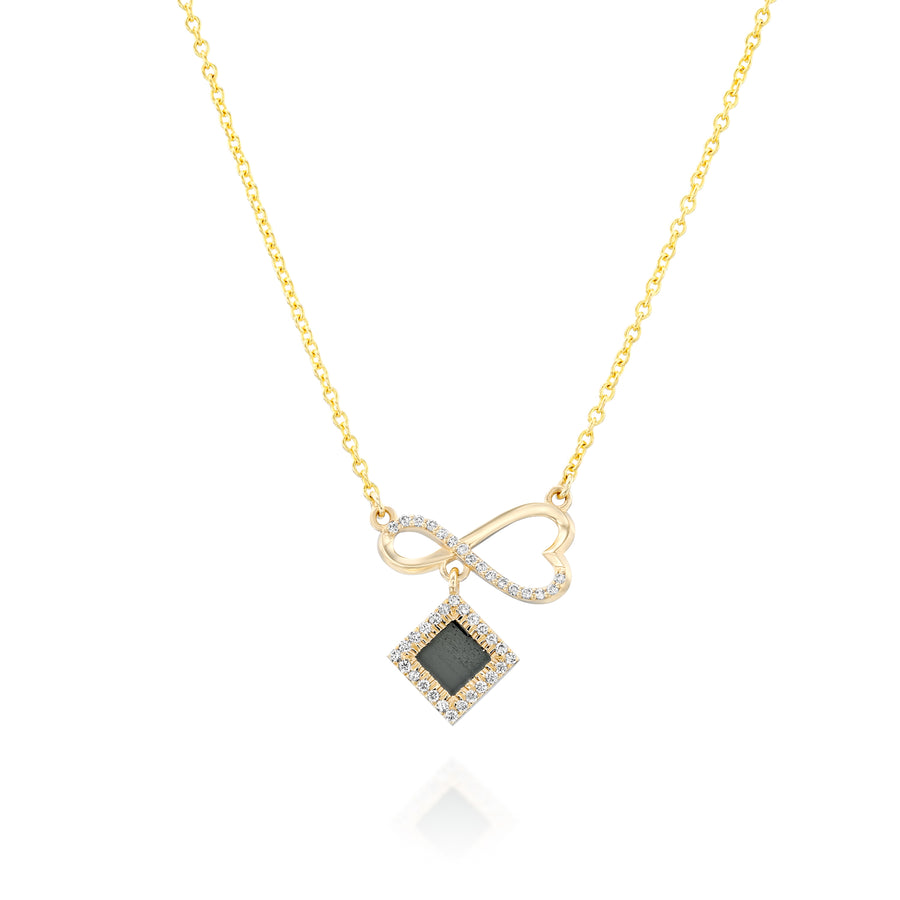 14k Solid Gold Eternal Love Necklace