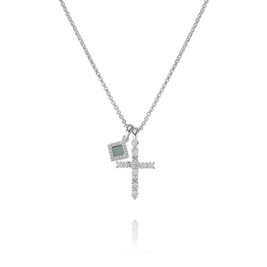 14K Sacred Cross Necklace