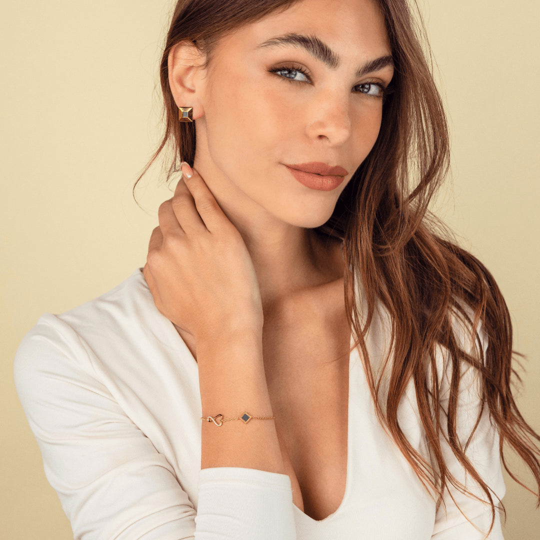 14k Solid Gold Eternal Love Bracelet