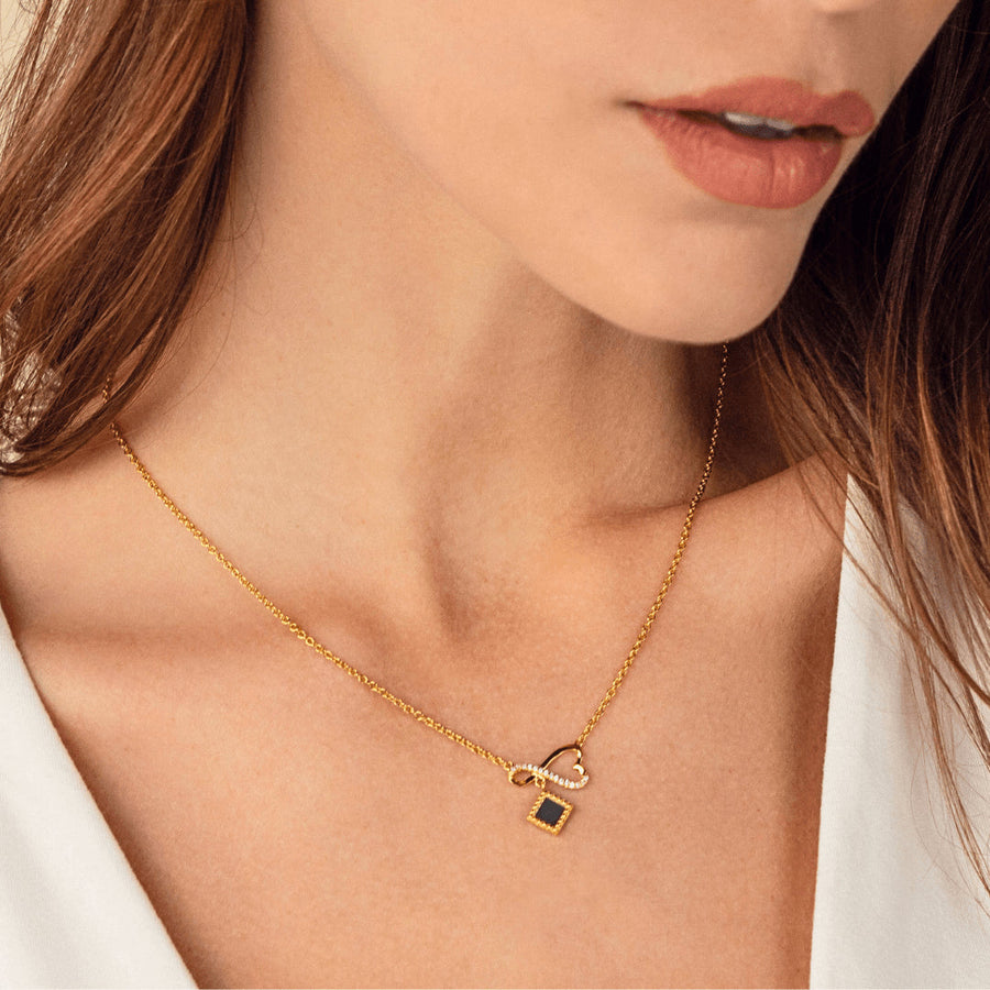 14k Solid Gold Eternal Love Necklace