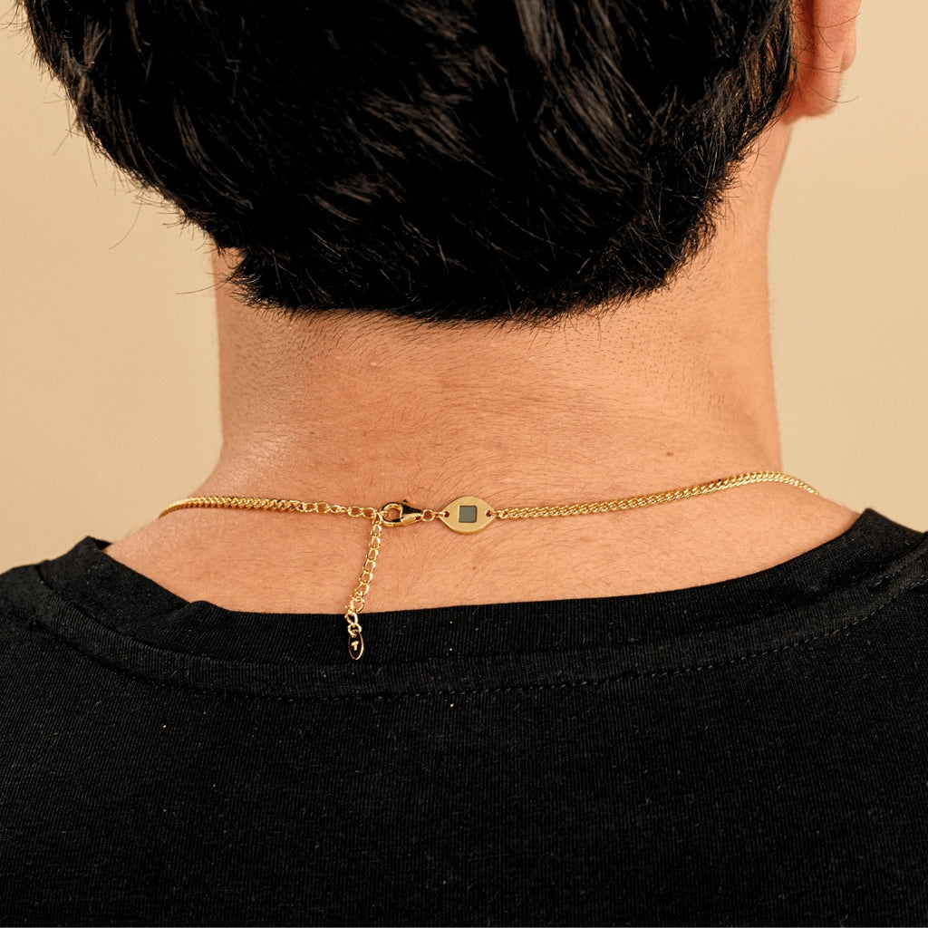 14k Solid Gold Cuban Necklace- 3mm