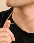 Solid Gold Cuban Necklace- 3mm