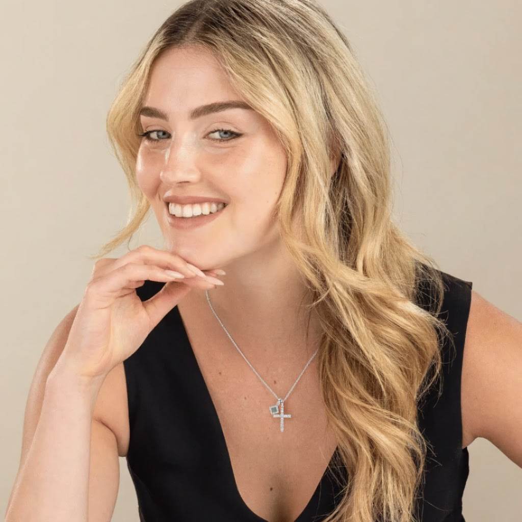 14K Sacred Cross Necklace