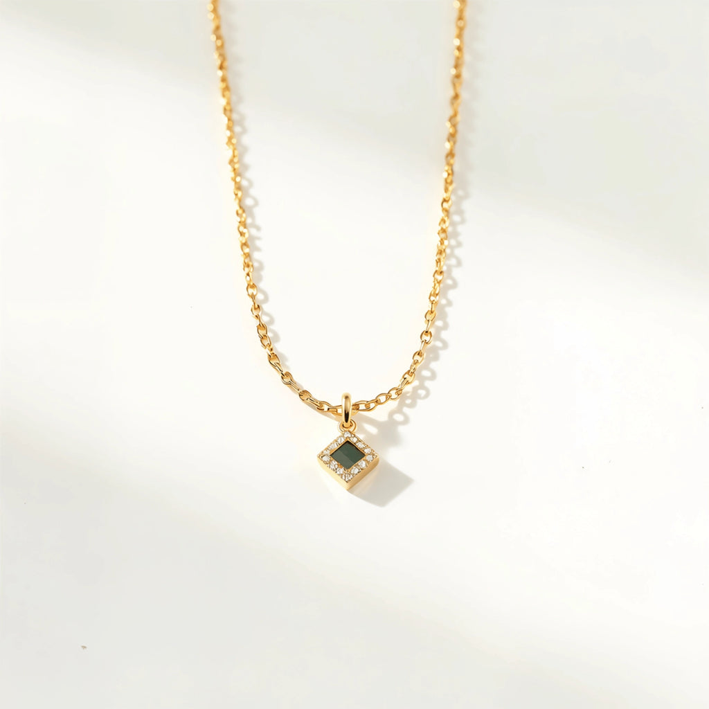 14k Solid Gold TANAOR Shiny Necklace