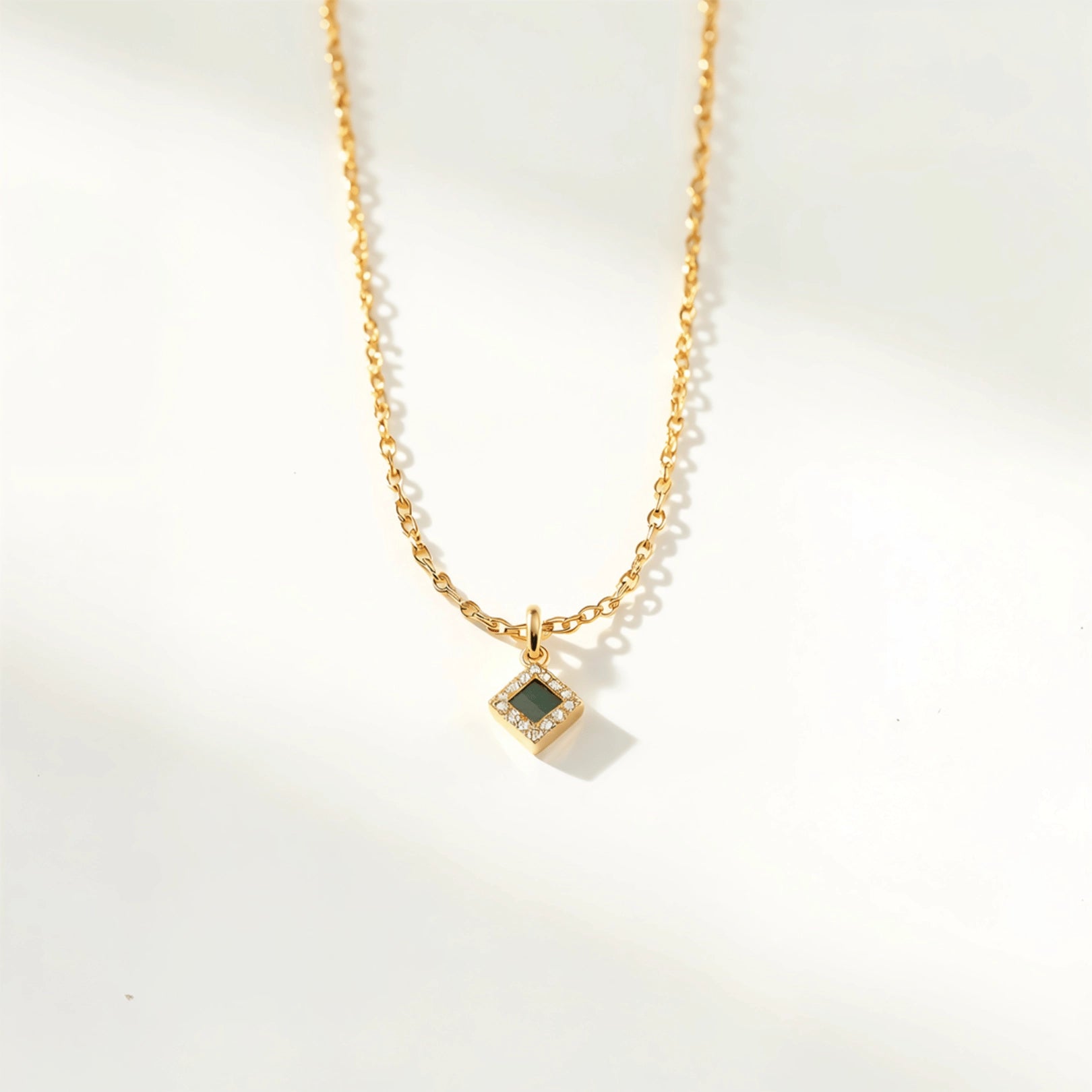 14k Solid Gold TANAOR Shiny Necklace