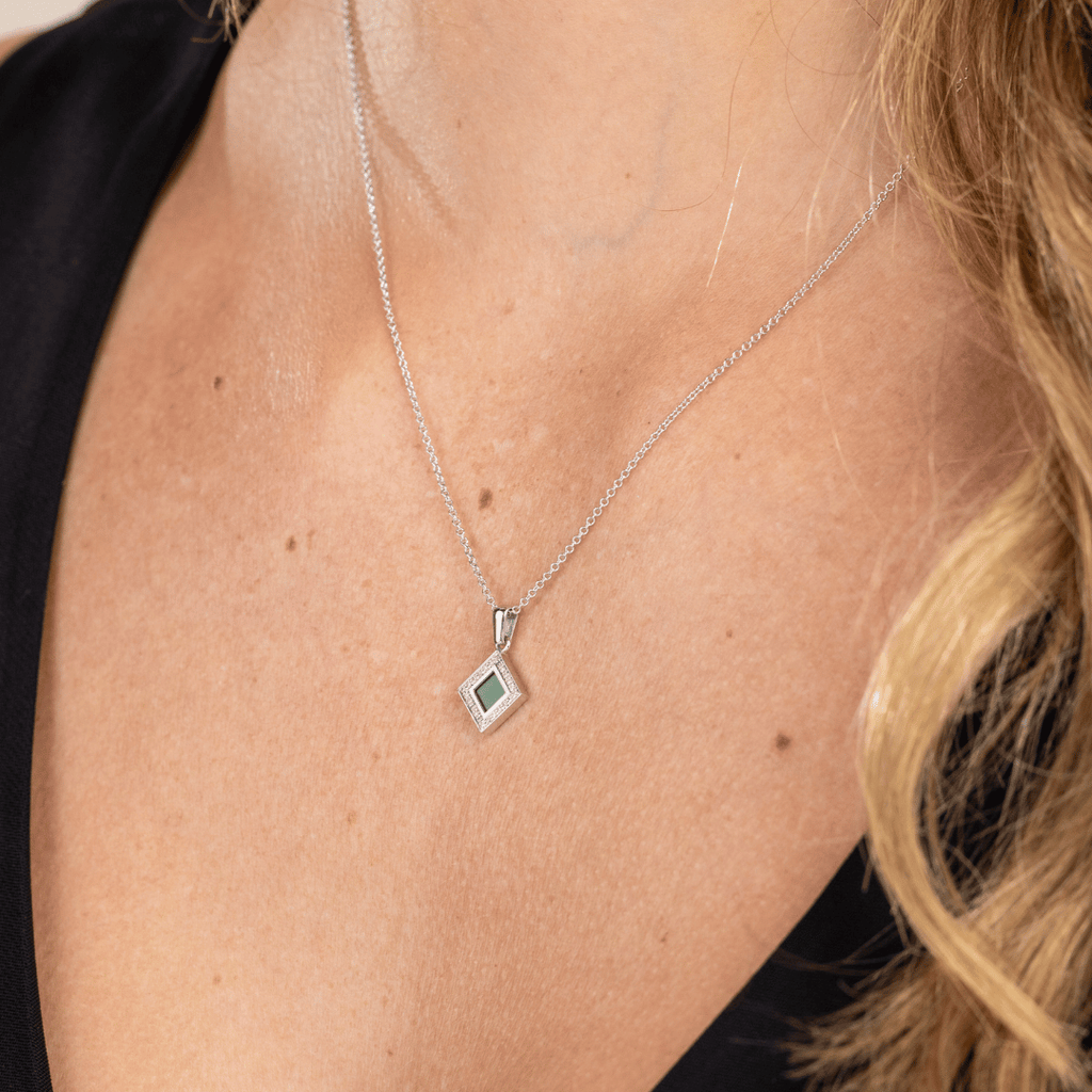 14k Solid Gold Radiant Necklace