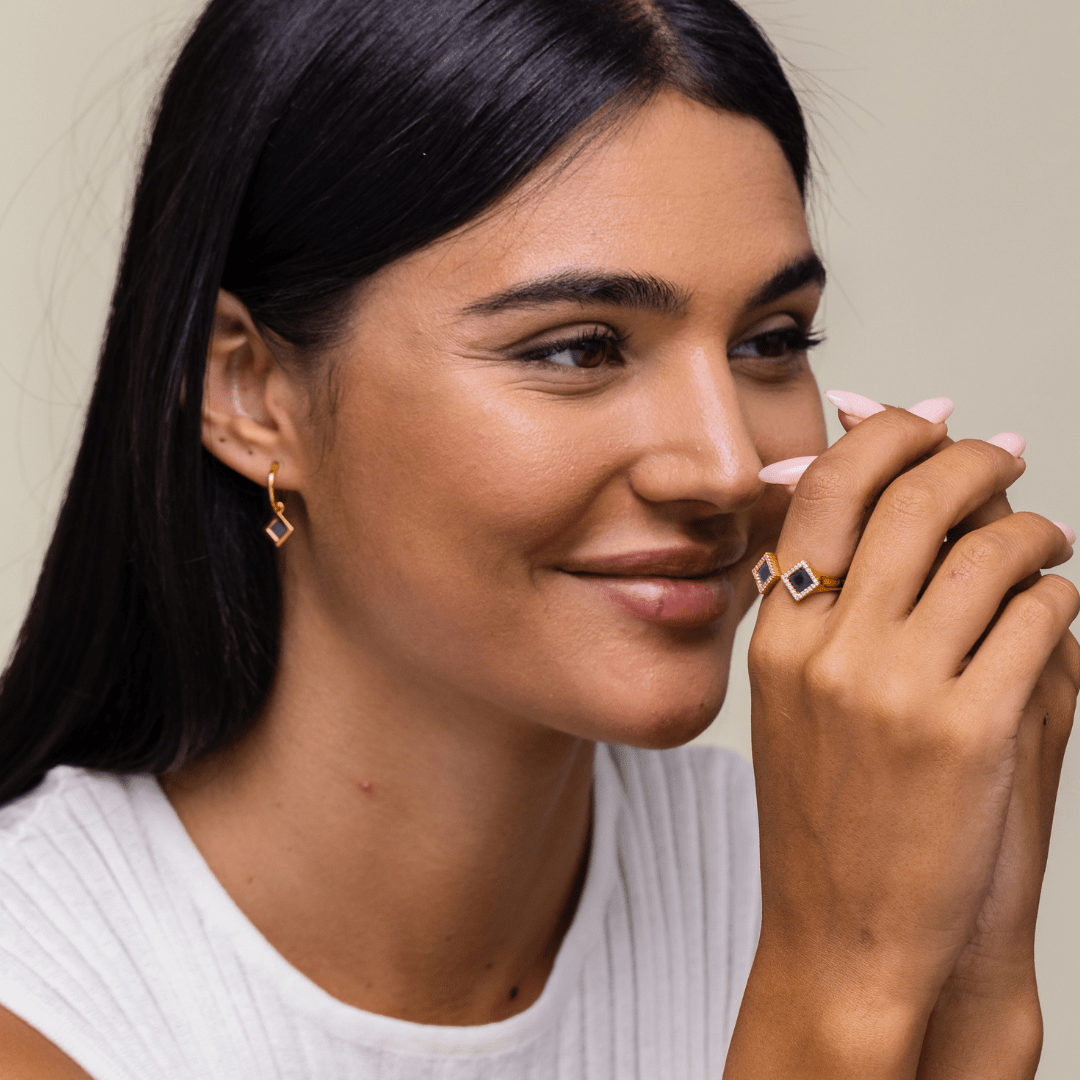 14k Solid Gold Reflection Ring