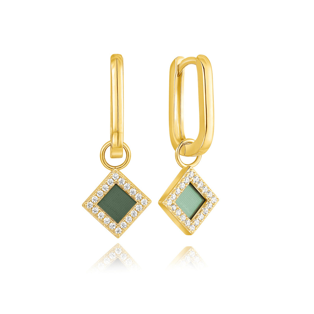 14k Solid Gold Clip Earrings