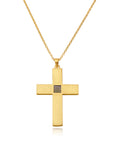 14k Solid Gold Cross Necklace