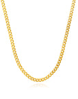 Solid Gold Cuban Necklace- 3mm