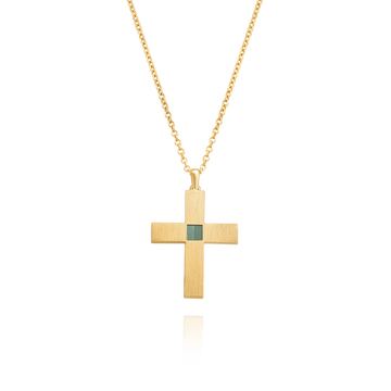 Solid Gold Cross Necklace