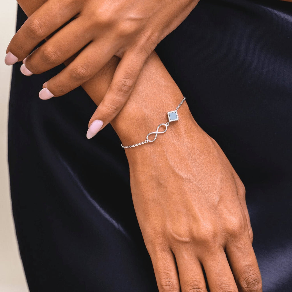14k Solid Gold Infinity Bracelet