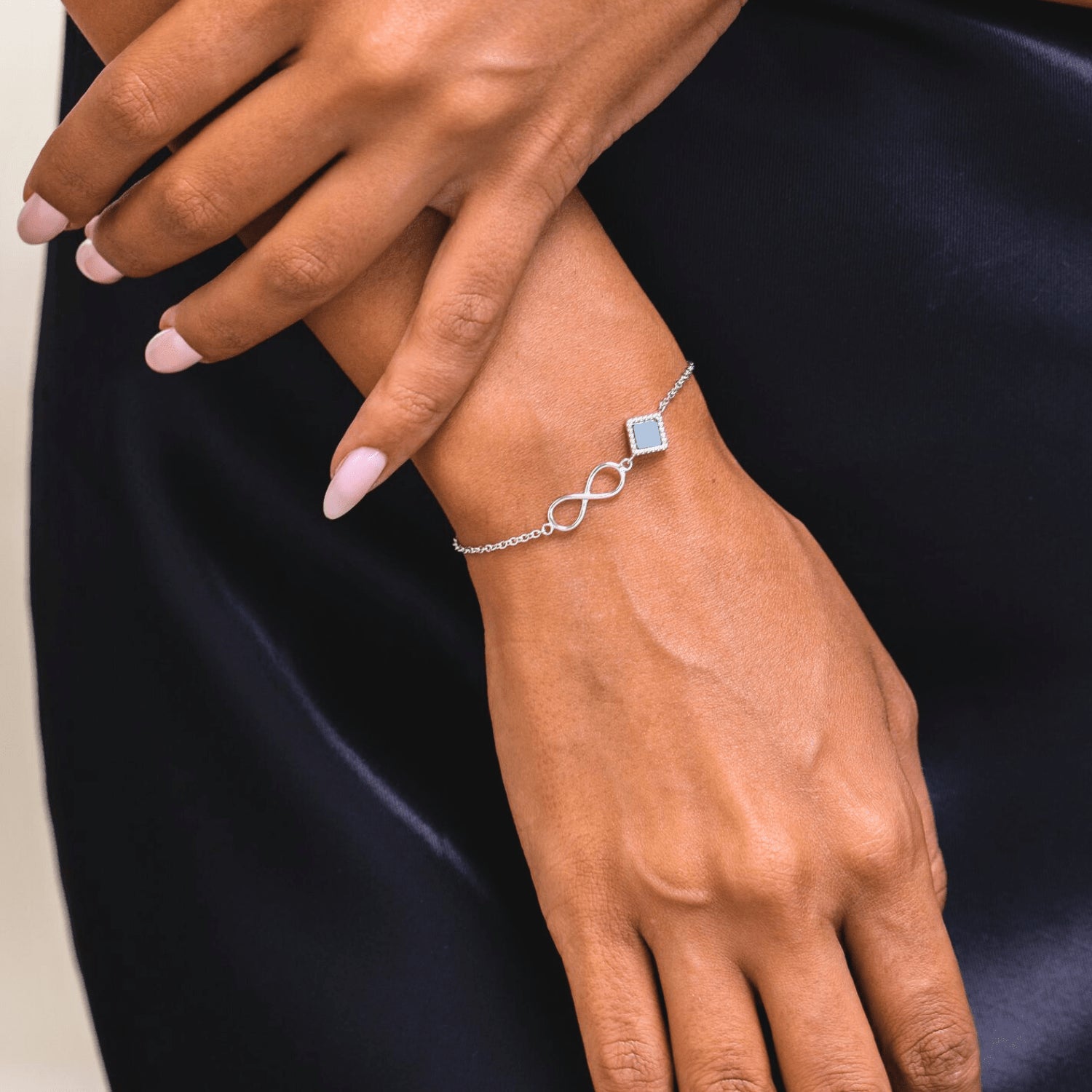 14k Solid Gold Infinity Bracelet