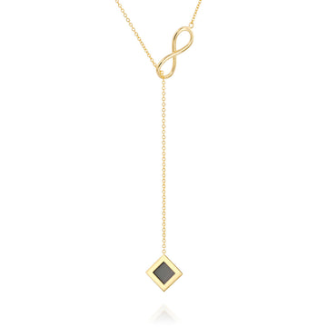 14k Solid Gold Classic Infinity Necklace