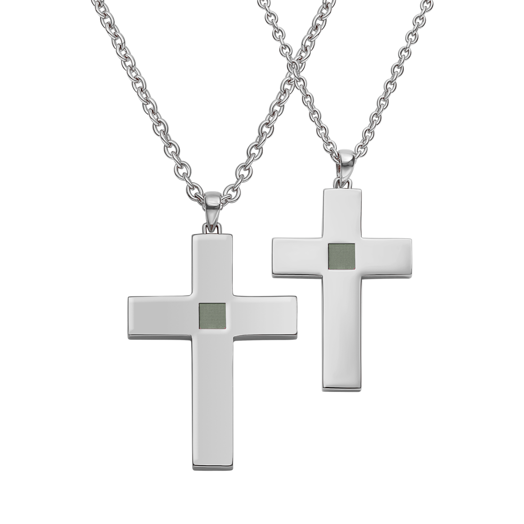 His and hers 2025 matching cross necklaces