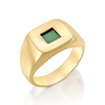 Solid Gold Signature Ring