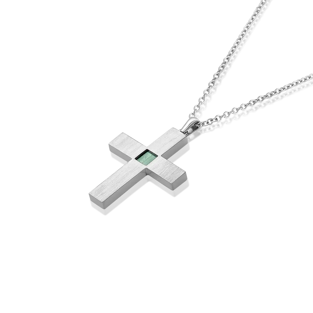 14k Solid Gold Cross Necklace