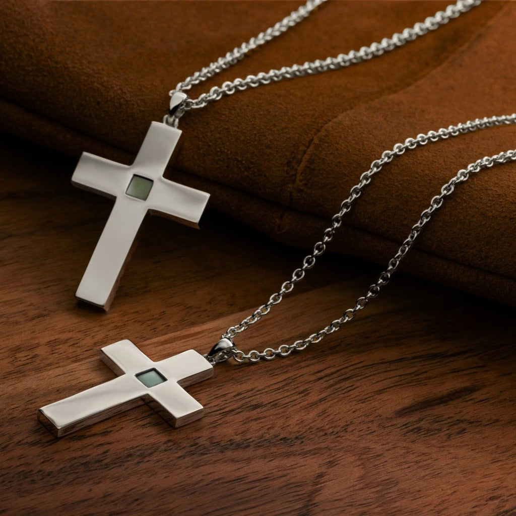 14k Solid Gold Cross Necklace