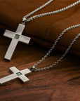 Solid Gold Cross Necklace