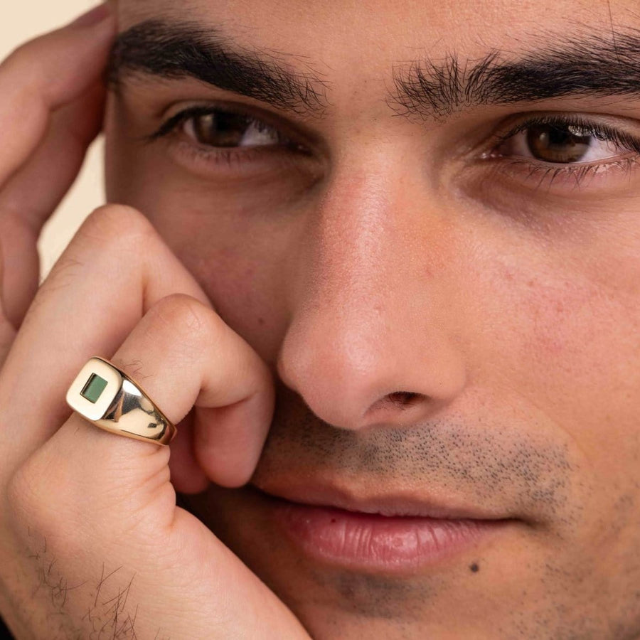 Solid Gold Signature Ring