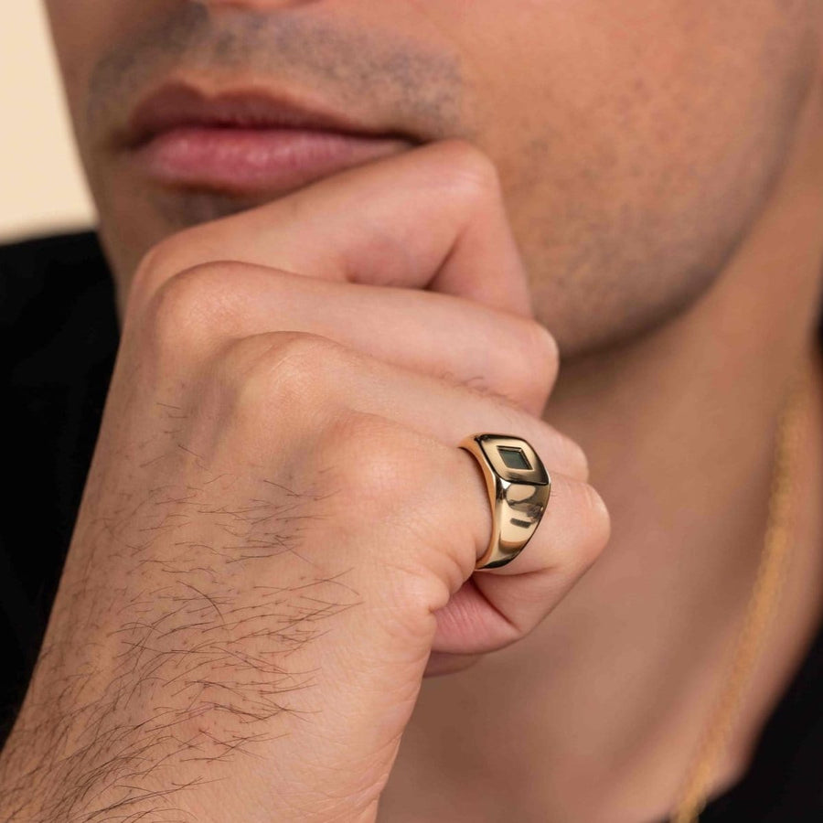 Solid Gold Signature Ring