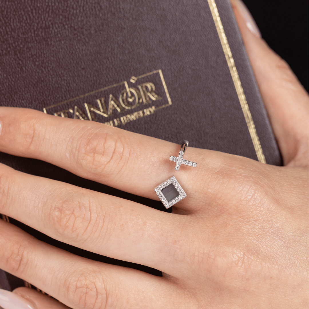 14k Solid Gold Cross Bible Ring