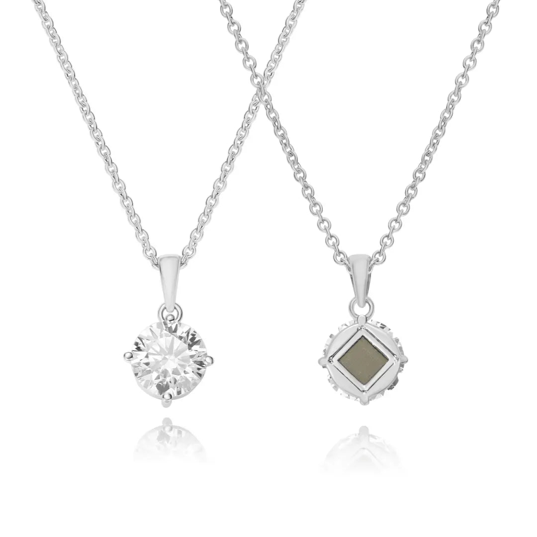 Lab-Grown Diamond Bible Necklace - Round Brilliant