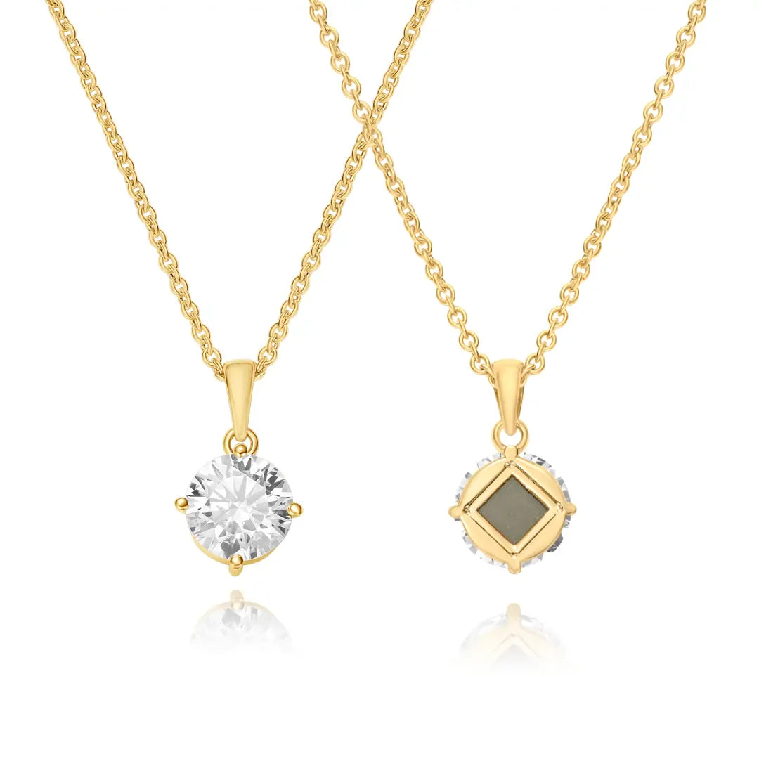 Lab-Grown Diamond Bible Necklace - Round Brilliant