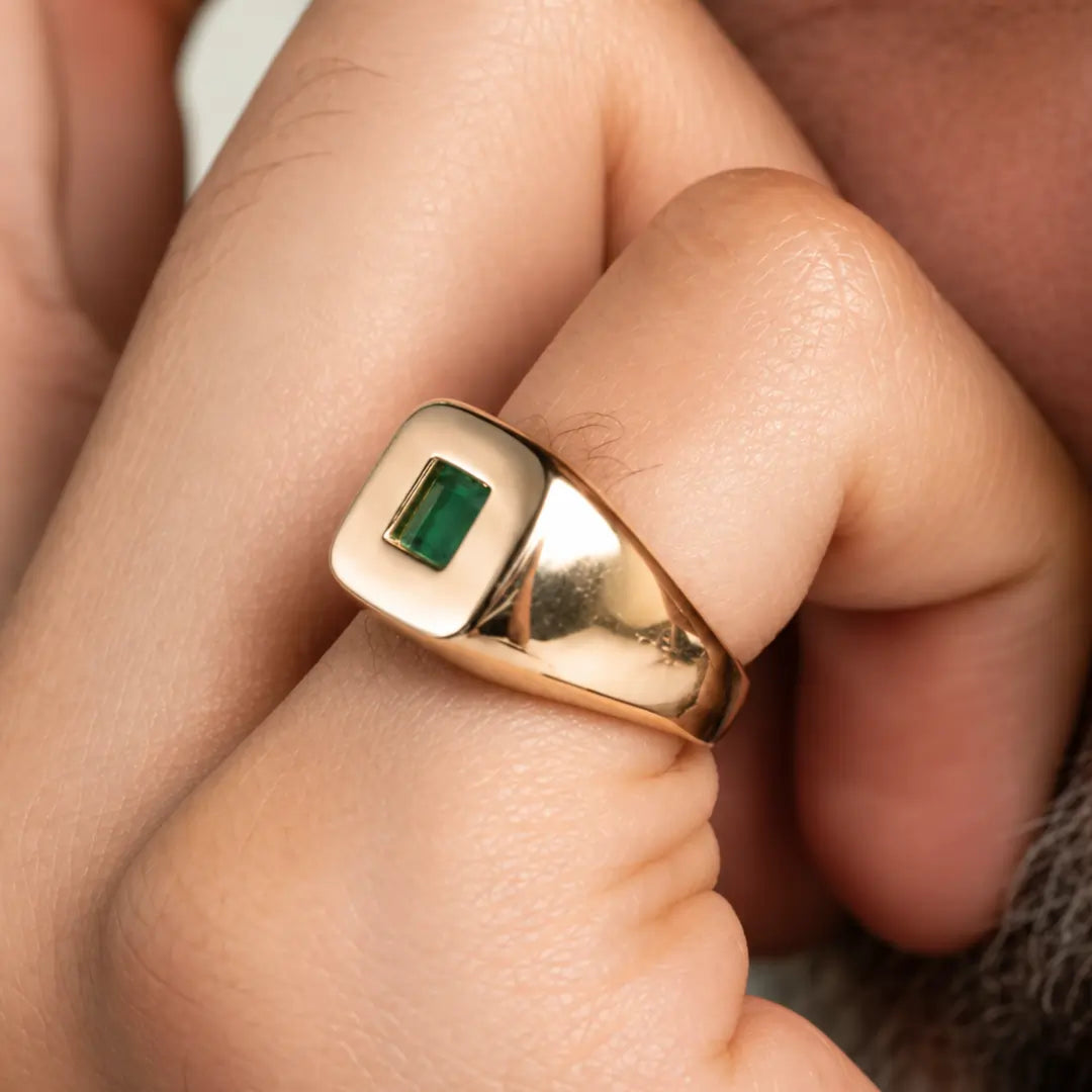 14k Solid Gold Signature Ring