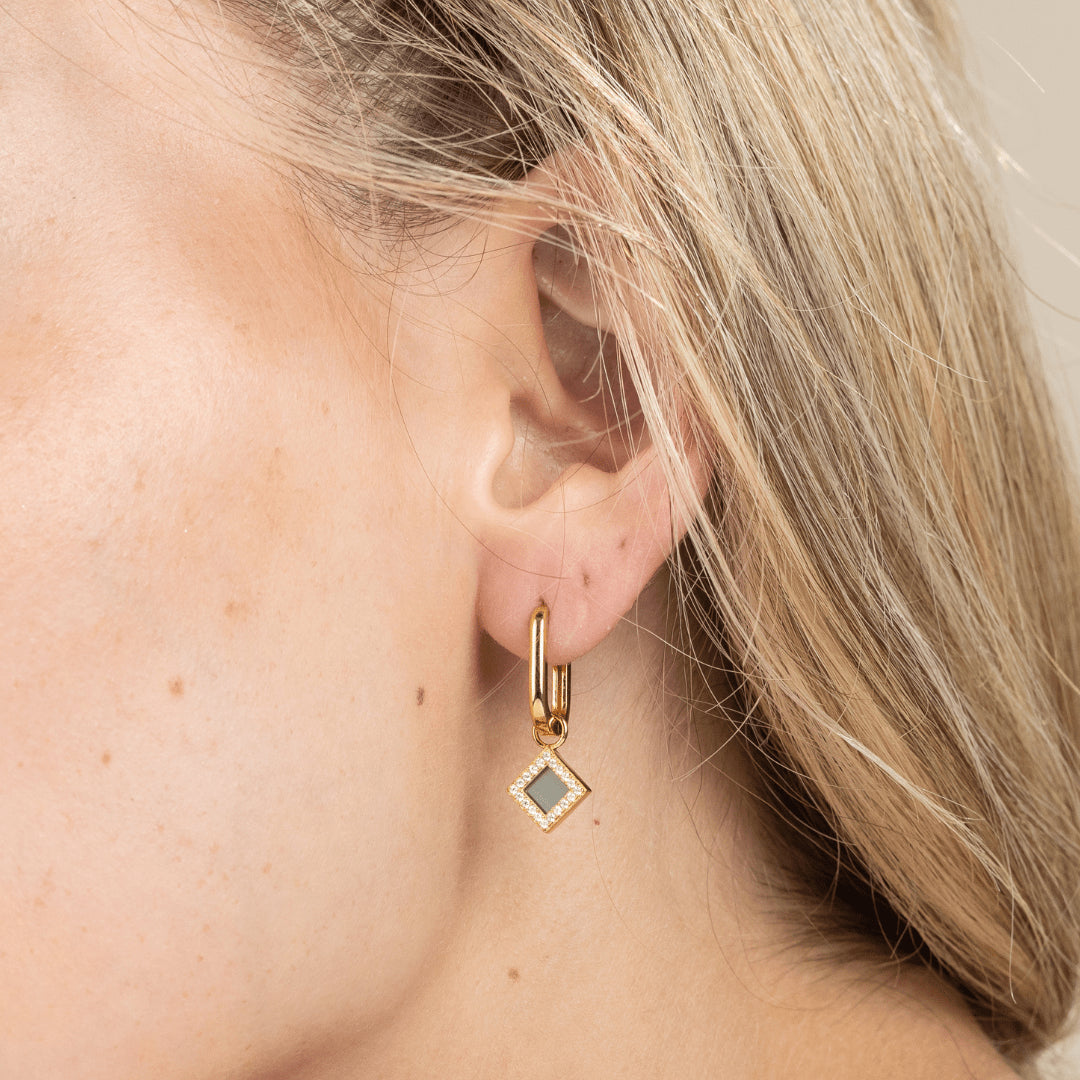 14k Solid Gold Clip Earrings