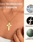 14k Solid Gold Cross Necklace