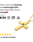 14k Solid Gold Cross Necklace