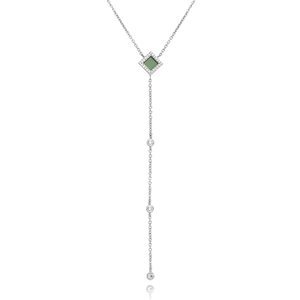 14k Star Drop Necklace