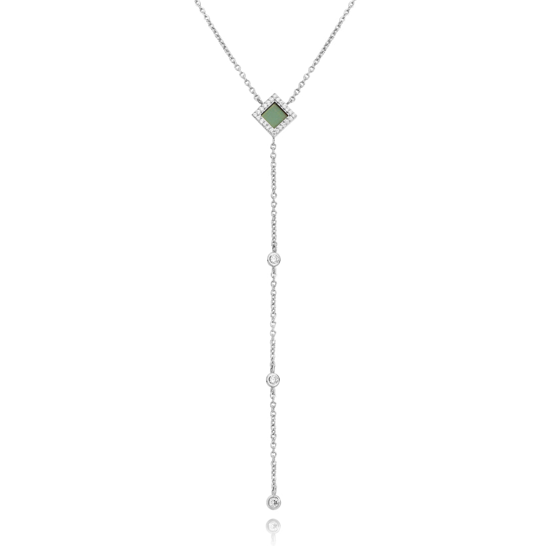 14k Star Drop Necklace