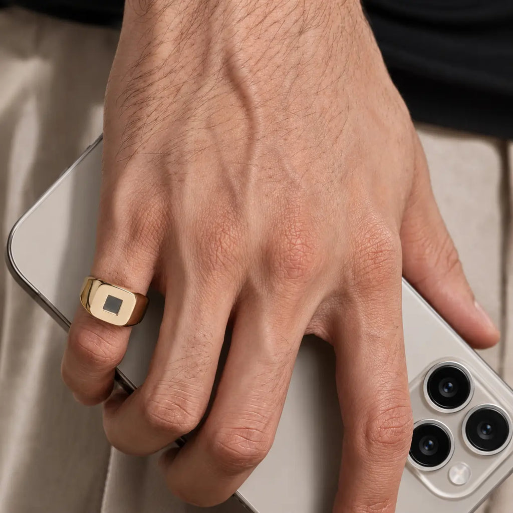 14k Solid Gold Signature Ring
