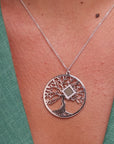 Solid Gold Tree of Life Necklace